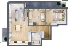 3 pokoje, apartament 78,64 m², piętro 2, oferta nr 6A0210, Jaśminowy Mokotów VI Wille Miejskie, Warszawa, Mokotów, Stegny, ul. Białego Dębu
