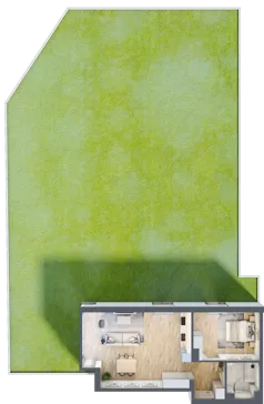2 pokoje, mieszkanie 58,64 m², parter, oferta nr 6C0002, Jaśminowy Mokotów VI Wille Miejskie, Warszawa, Mokotów, Stegny, ul. Białego Dębu