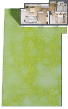 2 pokoje, mieszkanie 58,55 m², parter, oferta nr 6D0003, Jaśminowy Mokotów VI Wille Miejskie, Warszawa, Mokotów, Stegny, ul. Białego Dębu