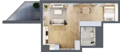 1 pokój, mieszkanie 41,10 m², piętro 6, oferta nr AA0610, NU Warszawa Wola, Warszawa, Wola, Czyste, ul. Kolejowa