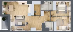 3 pokoje, mieszkanie 75,59 m², piętro 3, oferta nr AB0305, NU Warszawa Wola, Warszawa, Wola, Czyste, ul. Kolejowa
