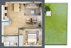 2 pokoje, mieszkanie 48,91 m², parter, oferta nr AC0003, Stilla, Warszawa, Włochy, Raków, ul. Fajansowa 5