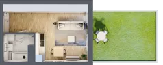 1 pokój, mieszkanie 32,63 m², parter, oferta nr BB0002, Stilla, Warszawa, Włochy, Raków, ul. Fajansowa 5