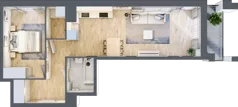 2 pokoje, mieszkanie 50,99 m², piętro 5, oferta nr 1BC0505, Awangarda Mogilska, Kraków, Prądnik Czerwony, Rakowice, ul. Mogilska 126