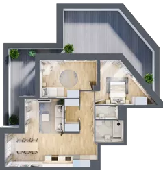 3 pokoje, apartament 72,73 m², piętro 5, oferta nr 1BA0501, Awangarda Mogilska, Kraków, Prądnik Czerwony, Rakowice, ul. Mogilska 126