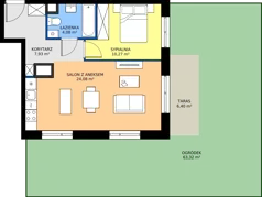 2 pokoje, mieszkanie 46,36 m², parter, oferta nr AA0003, NU3 Warszawa Wola, Warszawa, Wola, Czyste, ul. Kolejowa
