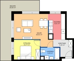 2 pokoje, mieszkanie 49,44 m², piętro 6, oferta nr AA0603, NU3 Warszawa Wola, Warszawa, Wola, Czyste, ul. Kolejowa