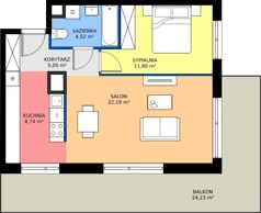 2 pokoje, mieszkanie 52,30 m², piętro 1, oferta nr BB0104, NU3 Warszawa Wola, Warszawa, Wola, Czyste, ul. Kolejowa