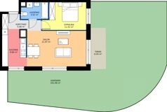 2 pokoje, mieszkanie 51,80 m², parter, oferta nr BB0006, NU3 Warszawa Wola, Warszawa, Wola, Czyste, ul. Kolejowa