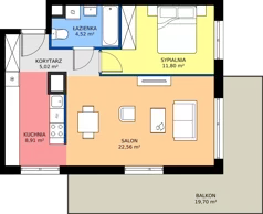 2 pokoje, mieszkanie 52,81 m², piętro 7, oferta nr BB0704, NU3 Warszawa Wola, Warszawa, Wola, Czyste, ul. Kolejowa