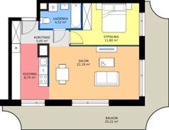 2 pokoje, mieszkanie 52,30 m², piętro 2, oferta nr BB0204, NU3 Warszawa Wola, Warszawa, Wola, Czyste, ul. Kolejowa