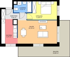 2 pokoje, mieszkanie 52,30 m², piętro 3, oferta nr BB0304, NU3 Warszawa Wola, Warszawa, Wola, Czyste, ul. Kolejowa