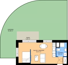 1 pokój, mieszkanie 30,73 m², parter, oferta nr CC0001, NU3 Warszawa Wola, Warszawa, Wola, Czyste, ul. Kolejowa