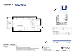 1 pokój, apartament 31,62 m², piętro 2, oferta nr 1BD0203, Awangarda Mogilska, Kraków, Prądnik Czerwony, Rakowice, ul. Mogilska 126