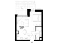 1 pokój, mieszkanie 31,87 m², piętro 1, oferta nr A0102, Mazowiecka 21, Kraków, Krowodrza, Łobzów, Mazowiecka 21