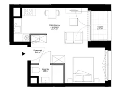1 pokój, apartament 30,27 m², piętro 1, oferta nr B0111, Mazowiecka 21, Kraków, Krowodrza, Łobzów, Mazowiecka 21