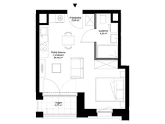 1 pokój, mieszkanie 30,65 m², piętro 3, oferta nr B0313, Mazowiecka 21, Kraków, Krowodrza, Łobzów, Mazowiecka 21