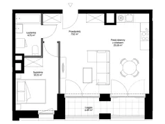 2 pokoje, mieszkanie 47,76 m², piętro 8, oferta nr B0808, Mazowiecka 21, Kraków, Krowodrza, Łobzów, Mazowiecka 21