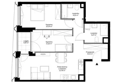 3 pokoje, mieszkanie 67,84 m², piętro 4, oferta nr A0410, Mazowiecka 21, Kraków, Krowodrza, Łobzów, Mazowiecka 21