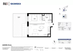 2 pokoje, mieszkanie 40,29 m², parter, oferta nr AA0005, NU3 Warszawa Wola, Warszawa, Wola, Czyste, ul. Kolejowa