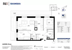 3 pokoje, mieszkanie 63,73 m², parter, oferta nr AA0006, NU3 Warszawa Wola, Warszawa, Wola, Czyste, ul. Kolejowa