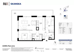 3 pokoje, mieszkanie 61,96 m², piętro 8, oferta nr AA0802, NU3 Warszawa Wola, Warszawa, Wola, Czyste, ul. Kolejowa