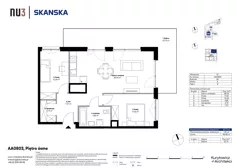 3 pokoje, mieszkanie 61,77 m², piętro 8, oferta nr AA0803, NU3 Warszawa Wola, Warszawa, Wola, Czyste, ul. Kolejowa