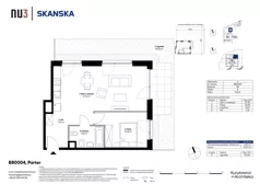 2 pokoje, mieszkanie 50,10 m², parter, oferta nr BB0004, NU3 Warszawa Wola, Warszawa, Wola, Czyste, ul. Kolejowa
