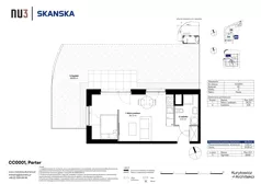 1 pokój, mieszkanie 30,73 m², parter, oferta nr CC0001, NU3 Warszawa Wola, Warszawa, Wola, Czyste, ul. Kolejowa