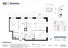 3 pokoje, mieszkanie 66,72 m², parter, oferta nr CC0002, NU3 Warszawa Wola, Warszawa, Wola, Czyste, ul. Kolejowa