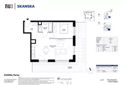 2 pokoje, mieszkanie 45,07 m², piętro 1, oferta nr AA0105, NU3 Warszawa Wola, Warszawa, Wola, Czyste, ul. Kolejowa