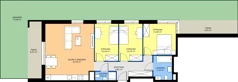 4 pokoje, apartament 81,09 m², piętro 1, oferta nr E-1-1, Panoramiqa II, Poznań, Rataje, Starołęka, ul. Heleny Tadeuszak