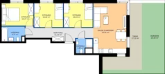 4 pokoje, apartament 73,42 m², piętro 2, oferta nr G-2-6, Panoramiqa II, Poznań, Rataje, Starołęka, ul. Heleny Tadeuszak