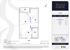 1 pokój, mieszkanie 41,47 m², piętro 1, oferta nr PF-M-01.006, PianoForte, Warszawa, Mokotów, Sielce, ul. Zajączkowska 3