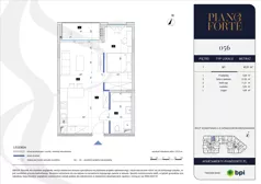2 pokoje, mieszkanie 43,31 m², piętro 1, oferta nr PF-M-01.056, PianoForte, Warszawa, Mokotów, Sielce, ul. Zajączkowska 3