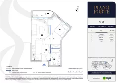 2 pokoje, mieszkanie 41,12 m², piętro 4, oferta nr PF-M-04.031, PianoForte, Warszawa, Mokotów, Sielce, ul. Zajączkowska 3