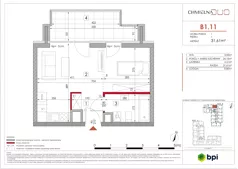 1 pokój, mieszkanie 31,73 m², piętro 1, oferta nr B1.11, Chmielna Duo, Warszawa, Wola, Mirów, ul. Chmielna