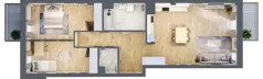 3 pokoje, mieszkanie 84,36 m², piętro 4, oferta nr 26, Osiedle Słoneczna, Marki, ul. Słoneczna / Promienna