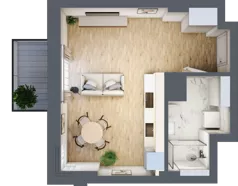 1 pokój, mieszkanie 29,78 m², parter, oferta nr 6, Osiedle Słoneczna, Marki, ul. Słoneczna / Promienna