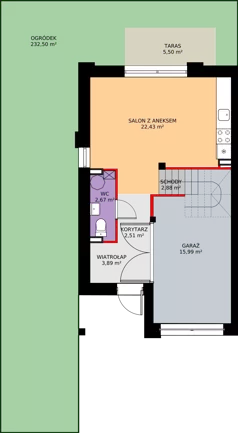 Dom 95,84 m², oferta nr 8A, Osiedle SLOW LIFE, Łomianki, ul. Spokojna/Wyjątkowa