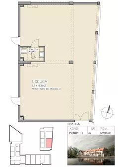 Lokal użytkowy 129,11 m², oferta nr U6, Apartamenty Zdrój - lokale użytkowe, Supraśl, ul. Stanisława Konarskiego