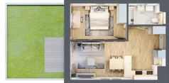 2 pokoje, mieszkanie 41,84 m², piętro 1, oferta nr C9, Enklawa Natury, Łódź, Polesie, Lublinek-Pienista, ul. Pienista 80
