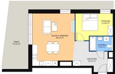 3 pokoje, apartament 54,15 m², piętro 5, oferta nr B1.7.3, Sedina Apartamenty - Etap I, Szczecin, Śródmieście, Międzyodrze-Wyspa Pucka, ul. Maklerska