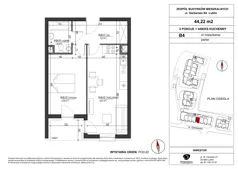 2 pokoje, mieszkanie 43,74 m², parter, oferta nr B4, Garbarska Urban Koncept, Lublin, Bronowice, Bronowice, ul. Garbarska