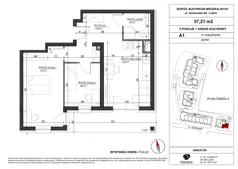 3 pokoje, mieszkanie 56,40 m², parter, oferta nr A1, Garbarska Urban Koncept, Lublin, Bronowice, Bronowice, ul. Garbarska