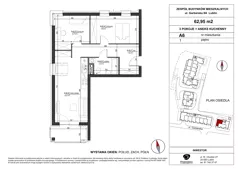 3 pokoje, mieszkanie 62,59 m², piętro 1, oferta nr A6, Garbarska Urban Koncept, Lublin, Bronowice, Bronowice, ul. Garbarska