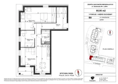 3 pokoje, mieszkanie 85,10 m², parter, oferta nr B8, Garbarska Urban Koncept, Lublin, Bronowice, Bronowice, ul. Garbarska