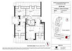 4 pokoje, mieszkanie 69,61 m², piętro 3, oferta nr A11, Garbarska Urban Koncept, Lublin, Bronowice, Bronowice, ul. Garbarska