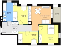 4 pokoje, mieszkanie 75,14 m², parter, oferta nr D87, Garbarska Urban Koncept, Lublin, Bronowice, Bronowice, ul. Garbarska