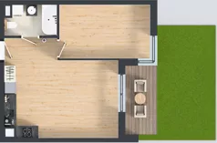 2 pokoje, mieszkanie 45,96 m², piętro 1, oferta nr F/92, Kusocińskiego budynek B, Gdańsk, Piecki-Migowo, Morena, ul. Kusocińskiego